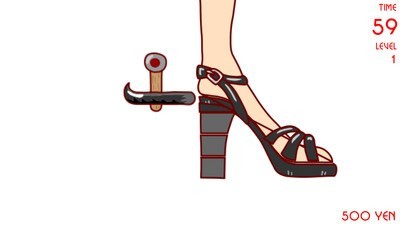 高跟鞋撞击