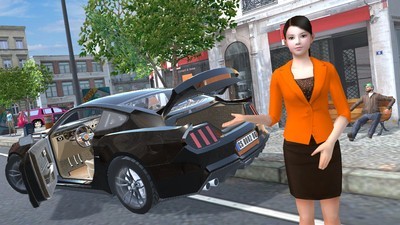 肌肉车跑车天空挑战赛